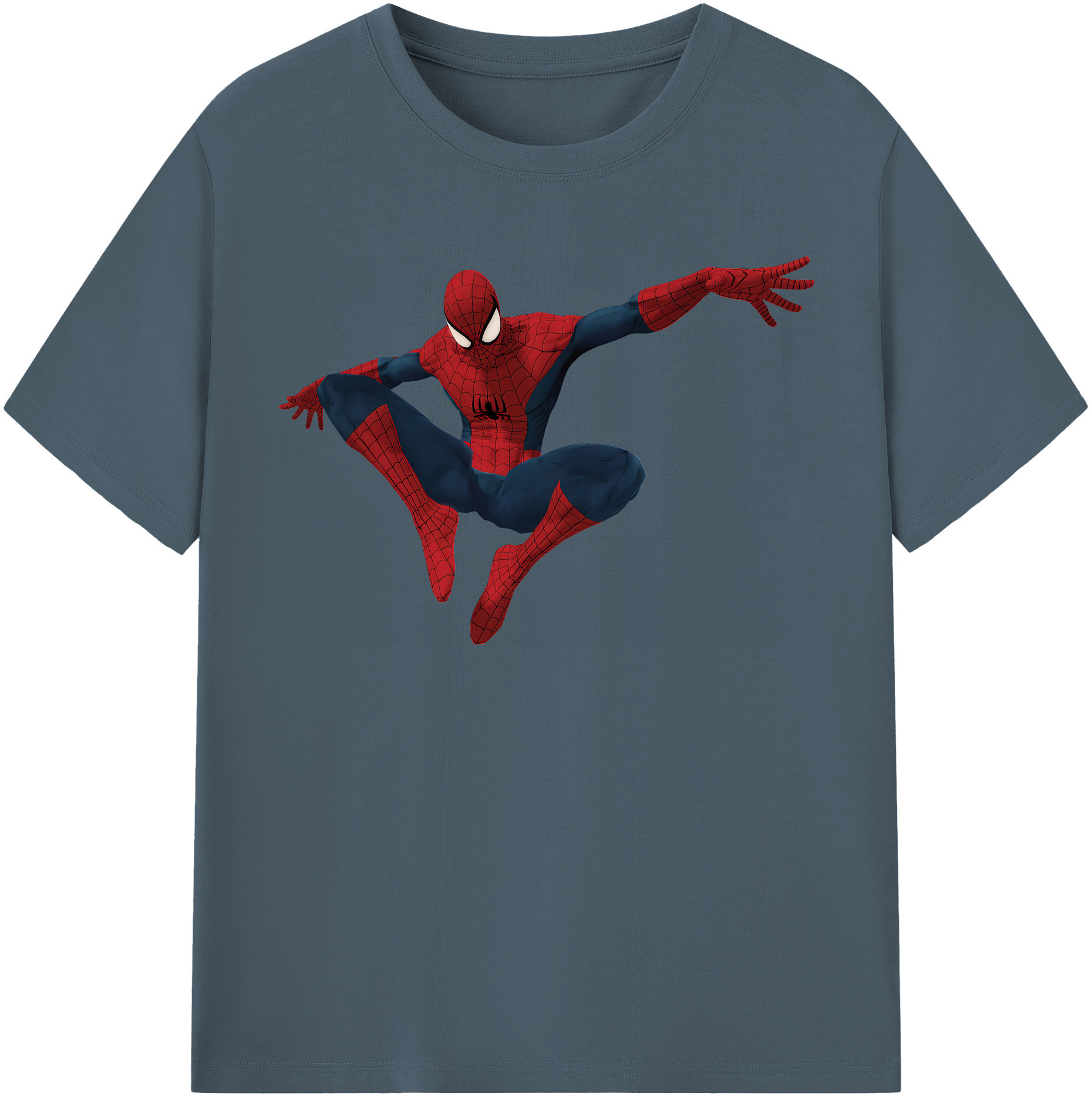 （画像用） Spider Man スパイダーマン 綿100％半袖Tシャツ（フロントプリント）